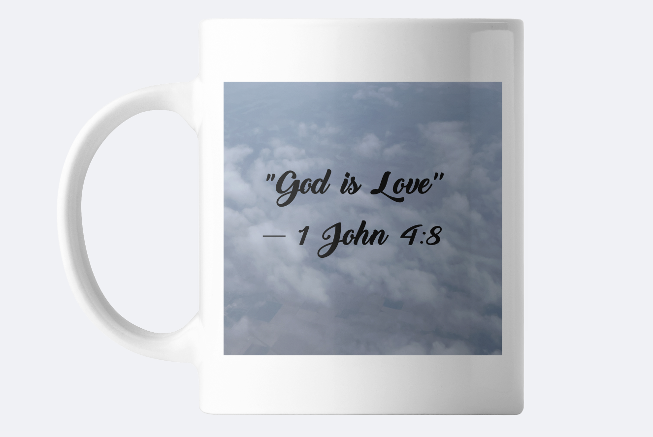 "God is Love" Mug – Inspired by Faith and Comfort